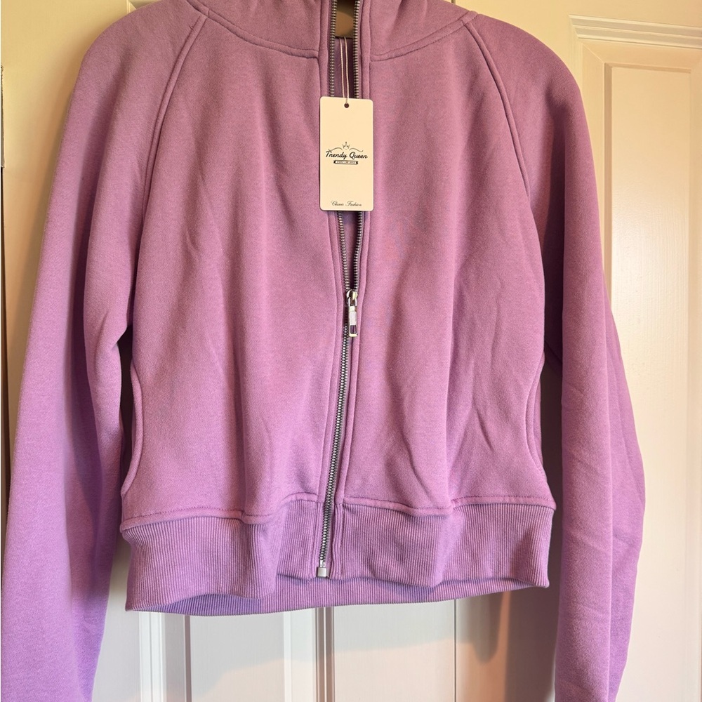 Purple Zip-Up Hoodie